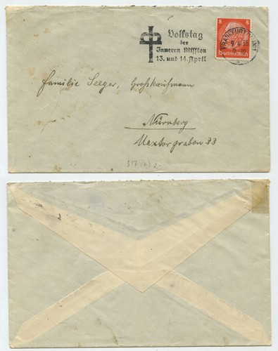 98594 werbestempel volkstag - 98594,