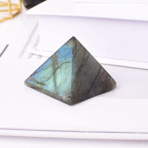 Labradorit kristall pyramide - labradorit,