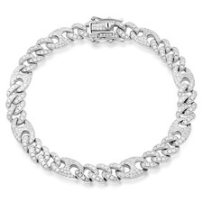 Panzerarmband 8,5 mm Zirkonia