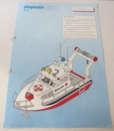 Playmobil 3063 rettungsboot - playmobil,