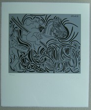 Lithografie von Picasso. Das