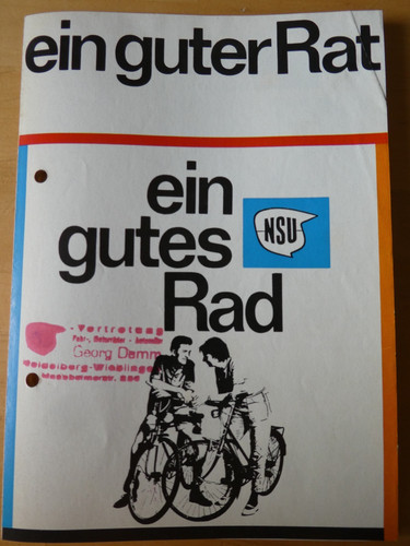 Original nsu fahrrad - nsu, prospekt