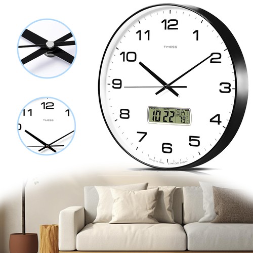 Lautlos wanduhr mit - wanduhr, kalender