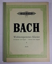 Noten: Das wohltemperierte Klavier II, J. S. Bach, 1976, Edition Peters 1b