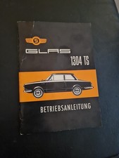 Betriebsanleitung Glas Goggomobil 1304 TS Original Von Januar 1966