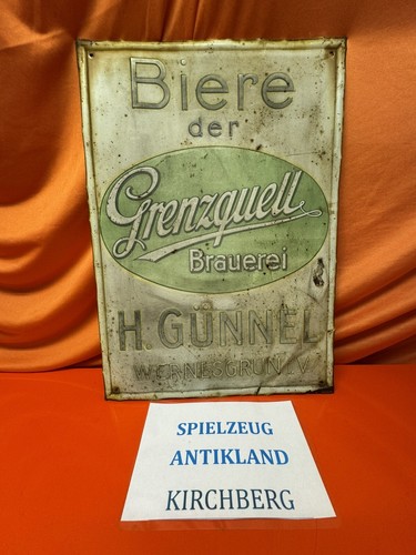 Alt wernesgrüner blechschild - alt,