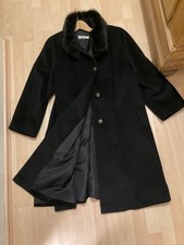 Mantel Damen mit Blaufuchskragen - Größe 44, einwandfreier Zustand