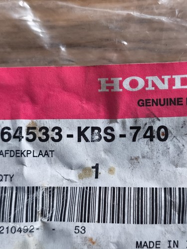 Honda 125 nsr - 125, 64533-kbs-740