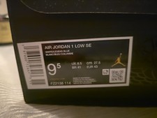 Nike Air Jordan 1 Low SE Größe 43 Blau White