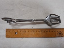 alte Jugendstil  Gebäckzange/ Kuchenzange Servierzange Metall