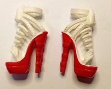 Monsterhigh Zombie Shake Meowlody Schuhe Rot Weiß