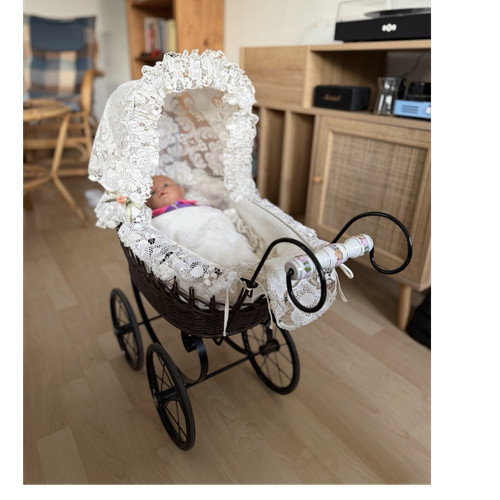 Vintage kinderwagen mit - vintage,