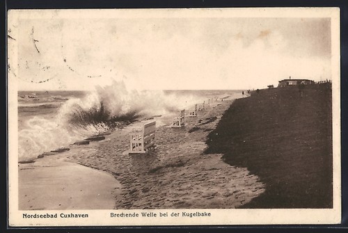 Ansichtskarte cuxhaven - ansichtskarte,