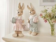 2 Hasen Figuren im Set XL Deko
