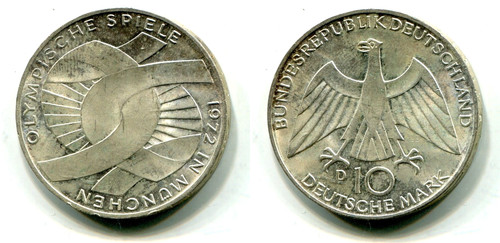 Brd 1972 silber - dm,