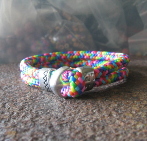 Buntes segeltau armband - buntes, herren