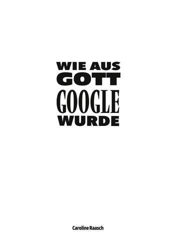 Wie aus gott - wie, google