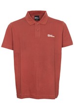 Jack Wolfskin Polo Shirt Polohemd Herren Kurzarm Piquè Bio Baumwolle PFC Frei