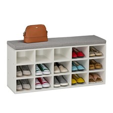 Schuhbank Sitzbank Schuhregal Garderobenbank Sitzkommode Flurmöbel Schuhe