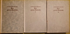 Keller, Gottfried: Der grüne Heinrich - 3 Bde Verlag v. Friedrich Rothbarth 1940