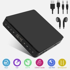 Tragbarer CD Player Tragbar 1200 MAh Cd-Player Discman Portable MP3 Cd-R/Rw NEU