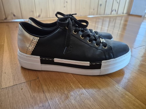 Trendiges sneaker schwarz gold - sneaker, schwarz/gold