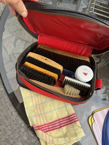 Vintage schuhputzset teilig - schuhputzset, 7-teilig