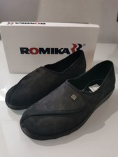 Romika Hausschuhe Pantoletten Schuhe Romisana Klettverschlß warmfutter Damen 41