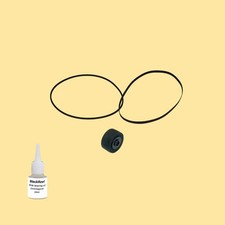 Riemen Andruckrolle Öl = Kit 8 für Telefunken HIFI Studio 1 Boombox