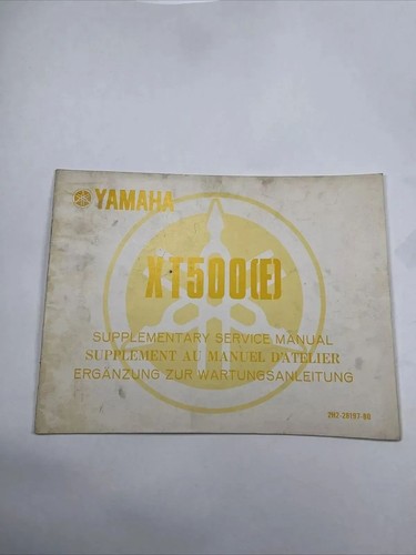 Yamaha xt500 ergänzung - yamaha, xt500(e)
