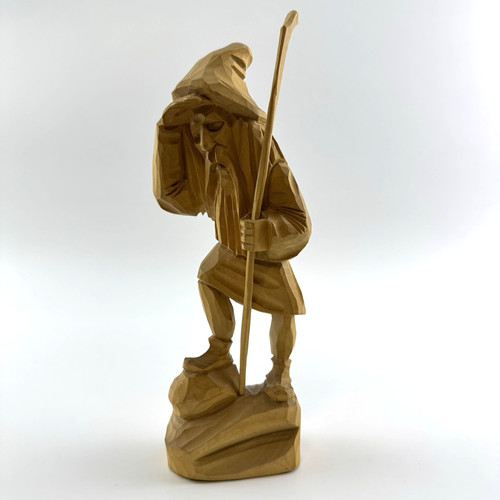 Holz wanderer figur - wanderer, geschnitzt