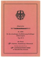 Orig. Betriebserlaubnis