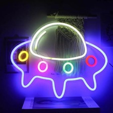 Neon LED Schild UFO Licht Wand