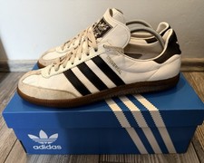 ADIDAS Universal UK 9 43 1/3 70s 70er made in West Germany weiß schwarz white
