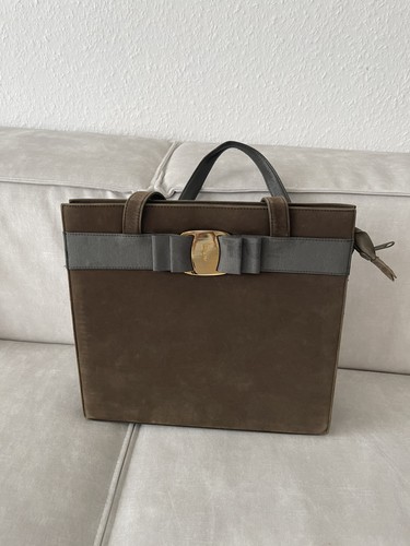 Salvatore ferragamo bow tote - bow,