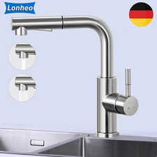 360° Küche Wasserhahn Küchenarmatur Ausziehbar Brause Mischbatterie Edelstahl