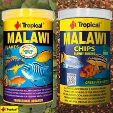 Tropical Malawi Flakes 1L (1000ml) + Malawi Chips 1L (1000ml)