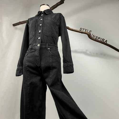 Zara denim overall jeans - zara, 🖤