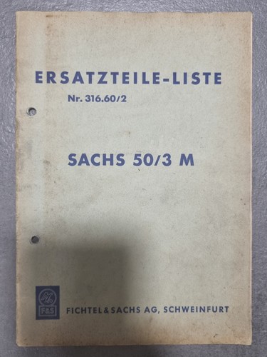 Ersatzteilliste sachs m - ersatzteilliste,