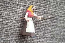 Preiser Nr. 310 Bäuerin rechend H0 50er 60er Jahre Holzfigur