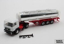 Herpa MAN F90 Tankauflieger weiß/rot unbedruckt 1:87 /H25151
