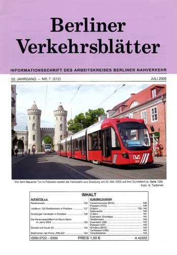 Berliner verkehrsblätter heft - berliner,