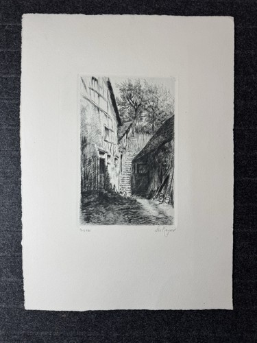 Leo kayser original radierung - kayser,