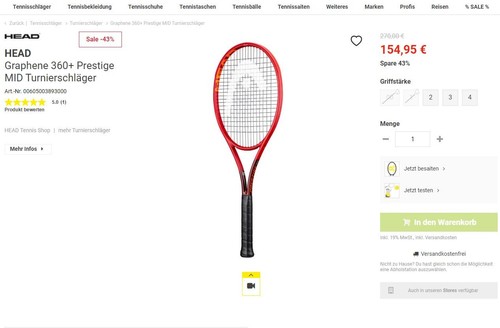 Head graphene 360 - head, prestige