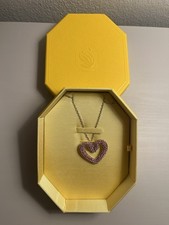 Swarovski Herz Halskette rosa