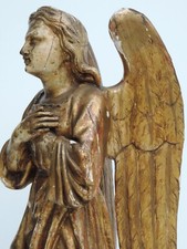 ALTE ENGEL FIGUR SKULPTUR HOLZ