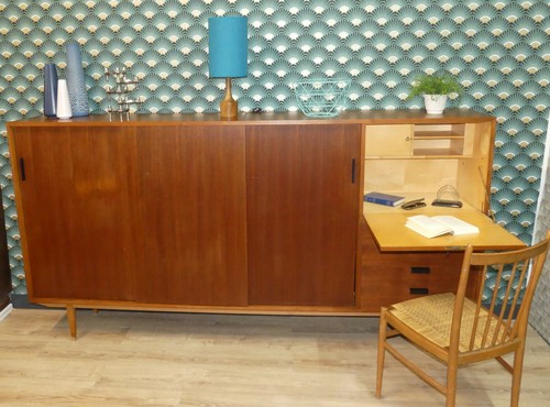 60er schrankwand highboard - 60er,