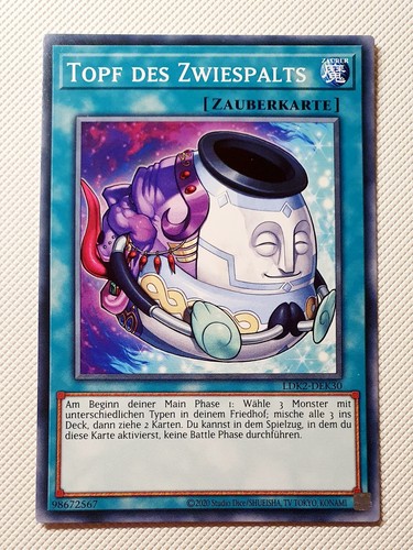 Yugioh topf des - topf, zwiespalts