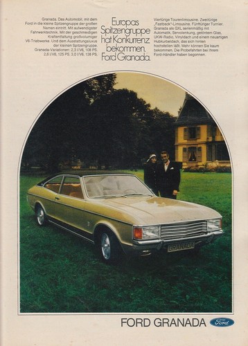 Ford granada reklame - granada, '72