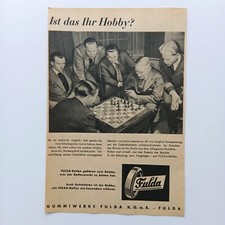 1956 Fulda Reifen Autoreifen Automobil Werbung Werbeanzeige Reklame